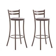 Kit 2 Banquetas Alta 17 Unimóvel Marrom