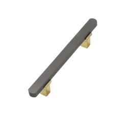 O armário de cozinha cinza dourado segura os botões e os puxadores do armário do vinho da cômoda, ferragens da porta da mobília, ouro cinza 96mm