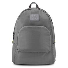 Mochila Dobrável Para Viagem Estampa Lisa Jacki Design Cinza