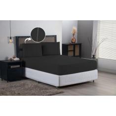 Jogo de Lençol Queen Ponto Palito 400 Fios Acetinado - Sophia Enxovais