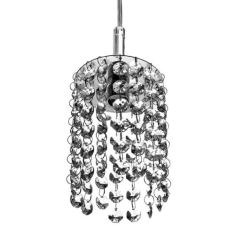 Lustre Pendente Redondo Clearcast Cristal Legitimo Maravilho - NoBrand