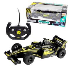 Carrinho De Controle Remoto Fórmula 1 Recarregável - Dm Toys, Amarelo