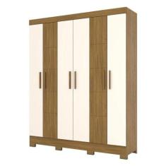 Guarda Roupa Solteiro B73 Nature Off White - Briz Móveis