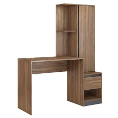 Escrivaninha Office Morada com Armário 1 Porta e 1 Gaveta - Demóbile