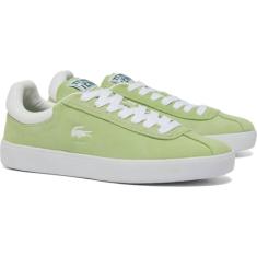 Lacoste Tênis feminino Baseshot, Lt Grn/Wht, 35