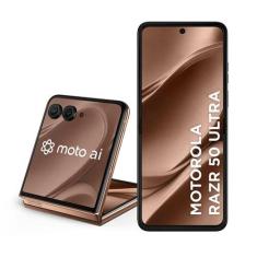 Smartphone Motorola Razr 50 Ultra 5G - Mocha Mousse, 512GB, 24GB RAM B