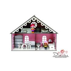 Kit Casa Bonecas 20 Moveis Decorativa Lily Princesa - Darama