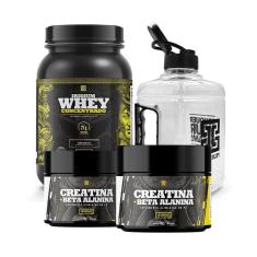 Kit Whey Protein Concentrado + 2x Creatina c/ Beta Alanina 150g + Galão 1,5L- Iridium Labs-Unissex