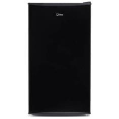 Frigobar Compacto Midea MRC10B1B 93L com Compartimento Extra Frio Prateleiras de Vidro Preto 110V