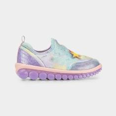 Tênis Infantil Bibi Roller 2.0 Azul com Lilás de Estrela-Feminino