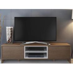 Rack para TV Metz Rustic 180cm Madesa, Rústico e Branco