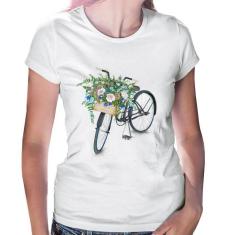 Baby Look Bicicleta Cesto De Flores - Foca Na Moda