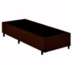 Cama Box Solteiro Suede SerenePrime Marrom 88x188x40