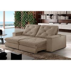 Sofa Retrátil Cuiabá 2,10m Mola Ensacada 03 Lugares Txr