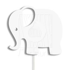Luminária Abajur Parede Elefante Madeira G9 30cm Decoração - Madelumi,