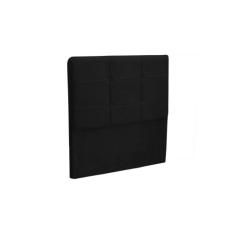 Cabeceira Cama Box Solteiro 90cm London Veludo Preto - JS Móveis, Pret