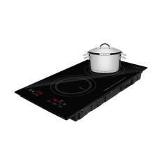 Fogão Cooktop De Indução 2 Bocas Elétrico Eci02ep 220V E Caçarola Inox