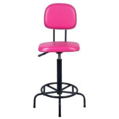 Cadeira Caixa Alta Atendimento Recepção Balcão com Espuma Injetada e t