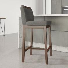 Banqueta Madeira Maciça Dani