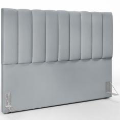 Cabeceira Cama Box Casal Queen 160 Cm Dália W01 Suede Cinza