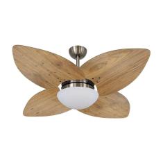 Ventilador De Teto Dormamu Bronze 4 Pás Rádica Freijó 110V
