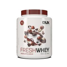 Suplemento Alimentar em Pó Dux Fresh Whey Sabor Chocolate e Avela 450g