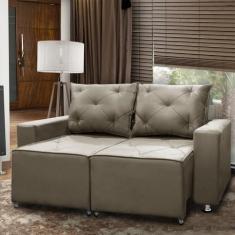 Sofá 2 lugares Retrátil e Reclinável Bariloche 1.80cm C/ Molas - Velud