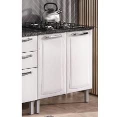 Balcão para Cooktop 5 Bocas 2 Portas Tarsila Itatiaia Branco Neve