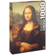 Quebra Cabeça Puzzle 1000 Peças Monalisa La Gioconda Da Grow