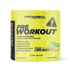 Pre-Workout Com Cafeina Lemon Ginger 240G - Pronabol