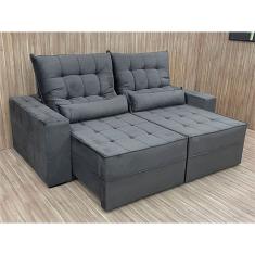 Sofá Retrátil Reclinável Grande Confortável Funcional Baruqui