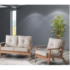 Sofá Fixo 2 Lugares Florença Moderno - Movezen