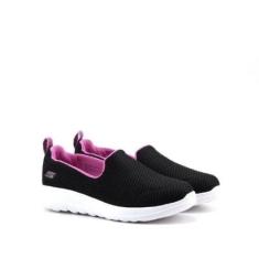 Tênis Skechers Go Walk Joy Infantil Preto Preto/Pink-Feminino
