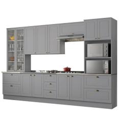 Cozinha Modulada Americana 16 Cinza - Henn