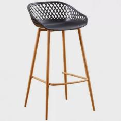 Banqueta Alta com Encosto e Apoio para os Pés Clarice