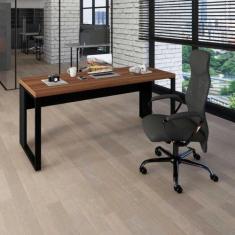 Escrivaninha Industrial 190cm x 60cm Pés Metal F5 Office - F5 Office G