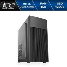 Computador Desktop ICC Vision IV1846SW Intel Dual Core 2.41ghz 4GB HD 120GB SSD Windows 10