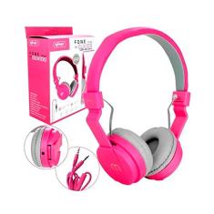 Fone de Ouvido Headset KP 428 Com fio Com Microfone Stereo gamer (Rosa)