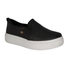 Tênis Slip On Via Marte Preto-Feminino