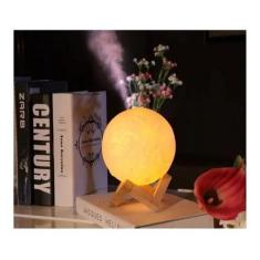 1 Umidificador Lua Abajur Cheia 3D 880Ml Luminária 3 Cores - Mrvendas