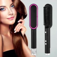 Escova 3 em 1 Secadora Elétrica Alisa Cabelo Profissional 110/220v Biv