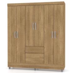 Guarda Roupa Solteiro Ideal Plus 6 Portas Nature Vr