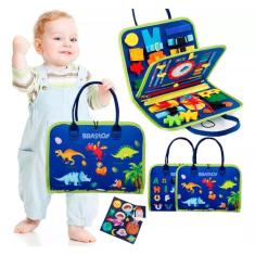 Brinquedo Educativo Infantil Maleta de Atividades Aprendizados Pedagóg