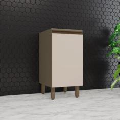 Balcão Para Cozinha 1 Porta 40cm 100% MDF Aurora Espresso Móveis