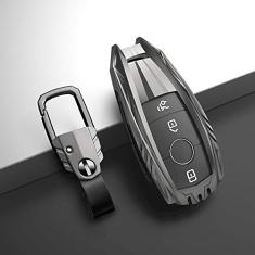 TPHJRM Carcaça da chave do carro em liga de zinco, capa da chave, adequada para Mercedes Benz 2017 E Class W213 2018 S Class