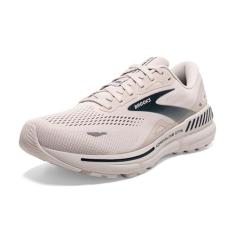 Brooks Tênis de corrida masculino Adrenaline GTS 23 Supportive, Cinza cristal/Surf the Web/Cinza, 42