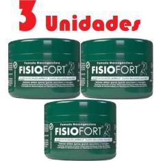 Kit com 3 Pomada Massageadora FisioFort 200g - Bio Instinto