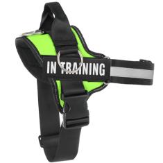 Peitoral essencial para cães, sem puxão, com 3 anéis laterais para colocação de coleira, sem asfixia, refletivo, colete ajustável para animais de estimação, fácil de colocar e tirar e controlar