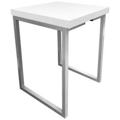 Banqueta Banco Nova York Industrial Cozinha Área Gourmet Balcão Prata 