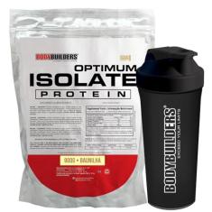 Kit Optimum Isolate Whey Protein Baunilha 900g + Coqueteleira - Bodybuilders